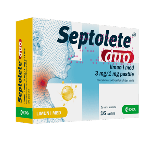 Septolete duo s okusom limuna i meda